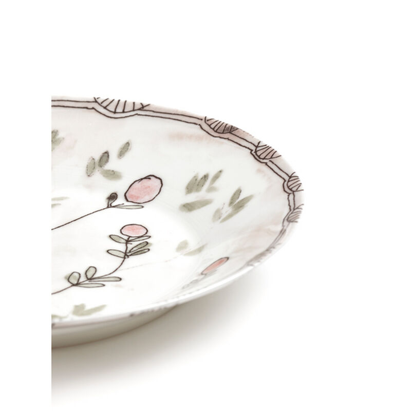 Marni Midnight Flowers Small Deep Plates Set Of 2 - Mirtillo Nude image number 2